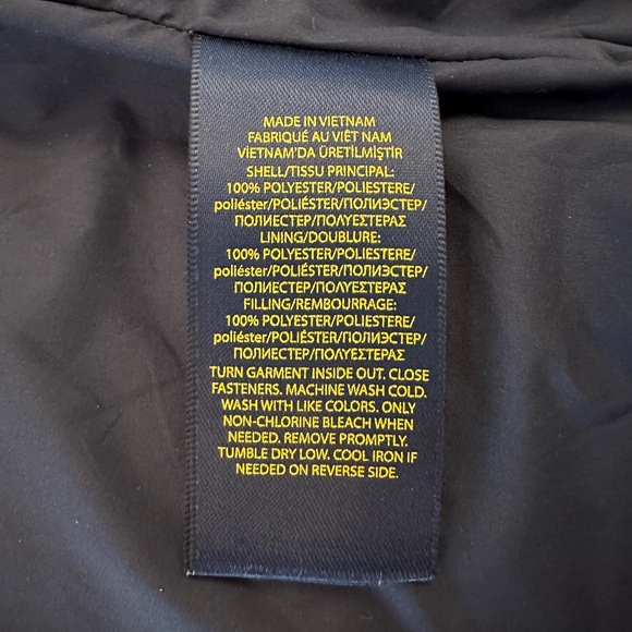 EUC Polo Ralph Lauren Girls Cropped Quilted Zip Moto Jacket Navy size M (8-10) - Picture 5 of 5